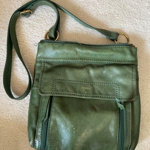 Fossil leather crossbody